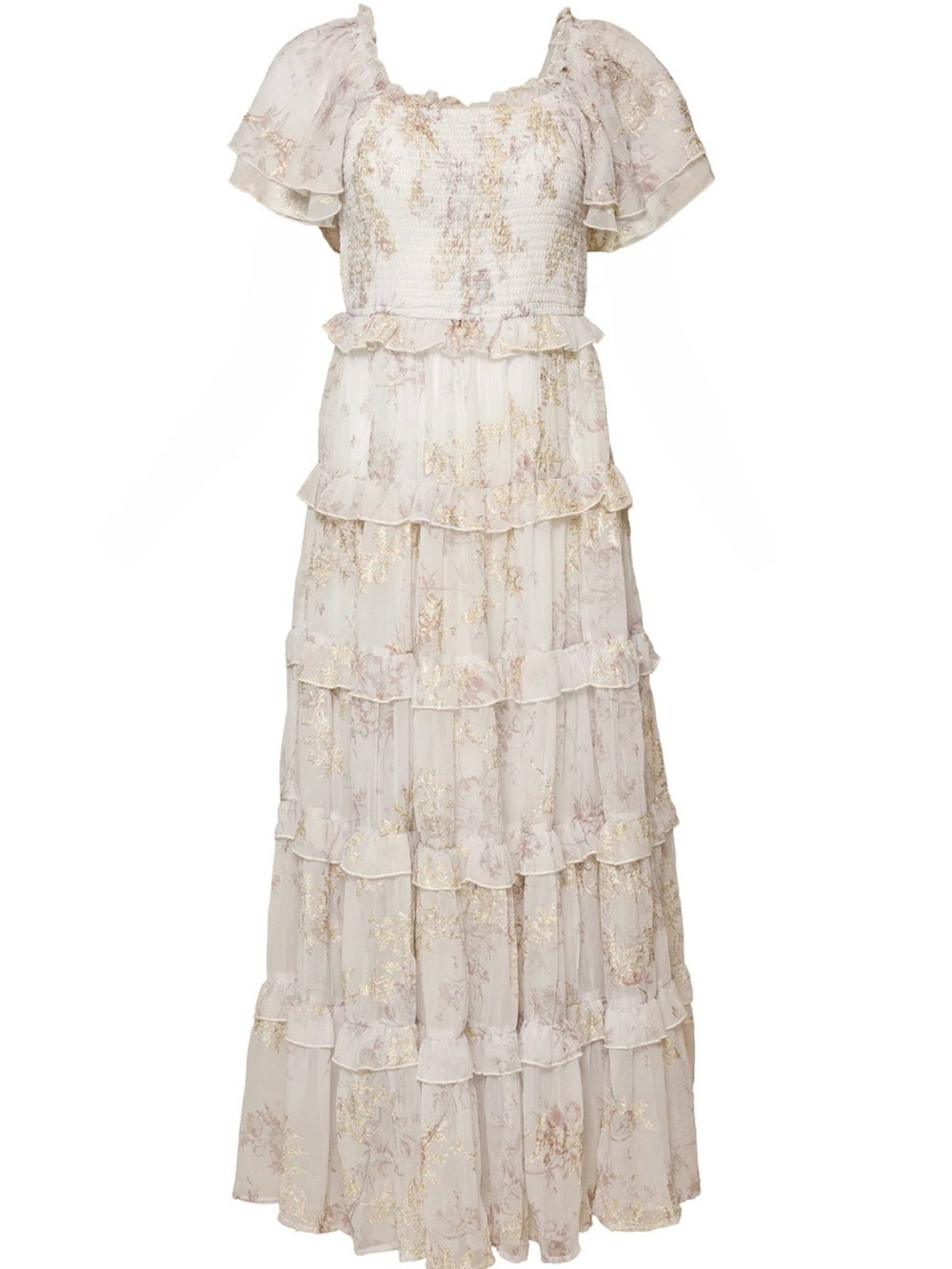 Mommy & Me Winnie Dresses in Bright White Wispy Wildflower - MATCHING DRESSES - Picture 9 of 13